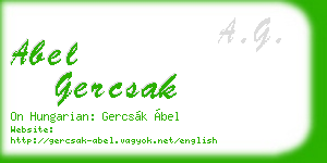 abel gercsak business card